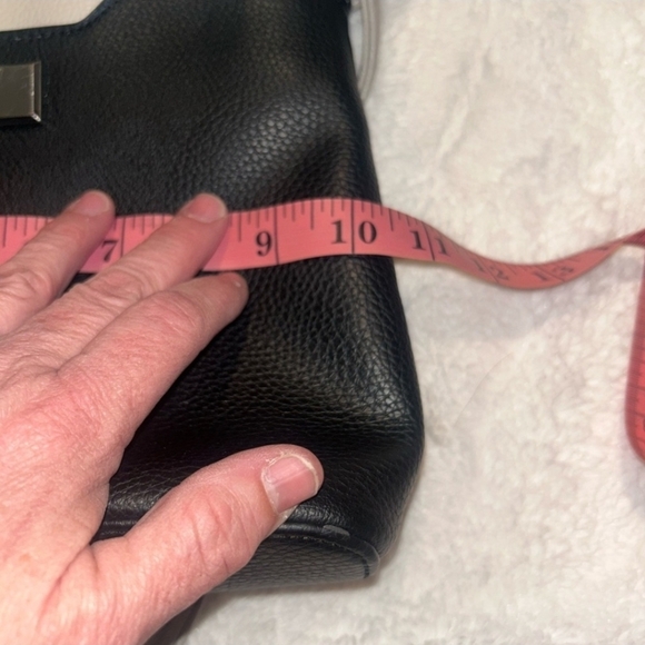 BAG & BOBBLES 9 West Black and White Crossbody Bag & Extras - Picture 7 of 13